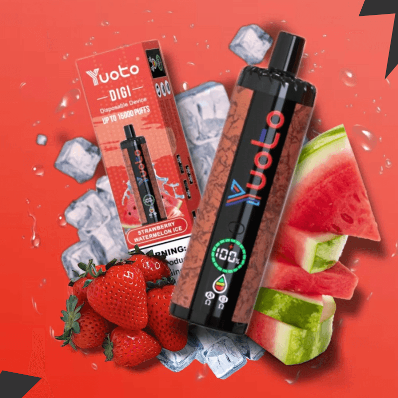 Yuoto DIGI 15000 Puff Disposable Vape – Strawberry Watermelon Ice - Image 2