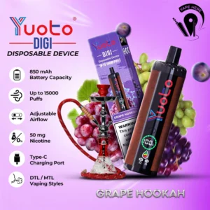 youto digi 15000 Grape hookah