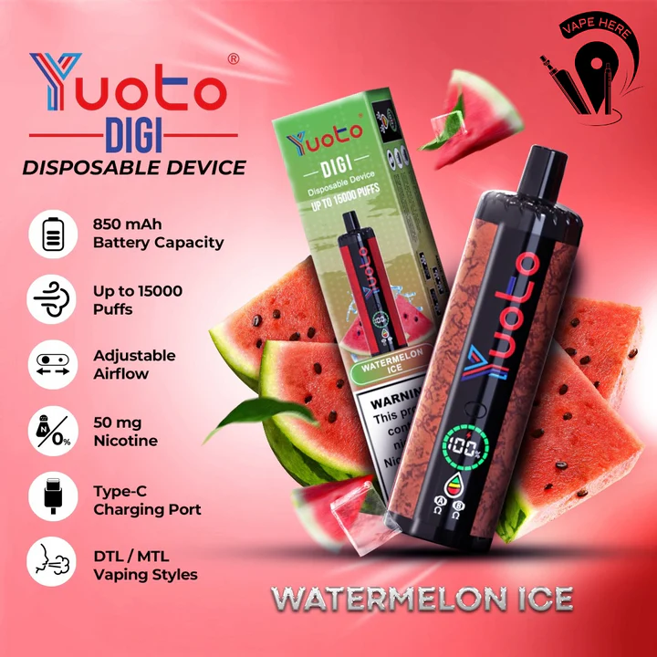 Yuoto Digi 15000 puff Watermelon Ice