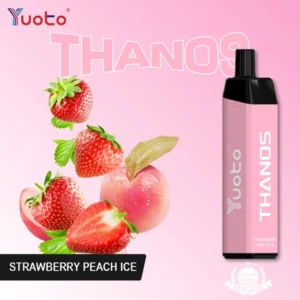 yuoto thanos 5000 puff strawberry peach ice