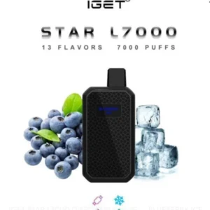 IGET STAR L7000 PUFF BLUEBERRY ICE
