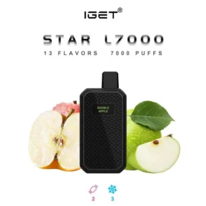 IGET STAR L7000 PUFF DOUBLE APPLE