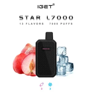 IGET STAR L7000 PUFF PEACH ICE