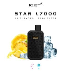 IGET STAR L7000 PUFF PINEAPPLE JUICE ICE