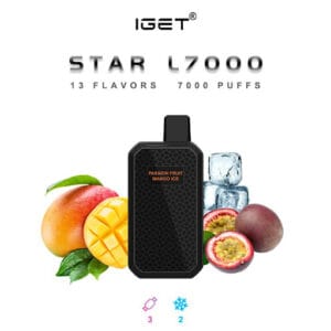 IGET STAR L7000 PUFF PASSION FRUIT MANGO ICE