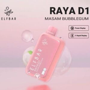 ELFBAR RAYA D1 13000 PUFF MASAM BUBBLEGUM