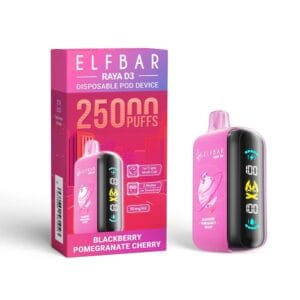 ELFBAR RAYA D3 25000 PUFF BLACKBERRY POMEGRANATE CHERRY