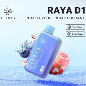ELFBAR RAYA D1 13000 PUFF PEACH LYCHEE BLACKCURRENT