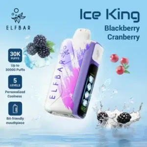 ELFBAR ICE KING 30000 PUFF BLACKBERRY CRANBERRY