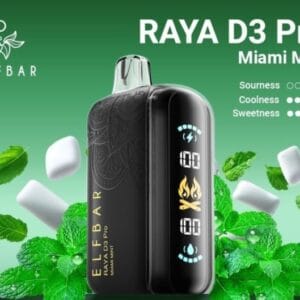 ELFBAR RAYA D3 PRO 30000 PUFF MIAMI MINT