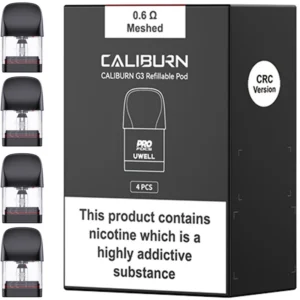 Uwell caliburn G3 0.6 ohm replacement pods 4 piece