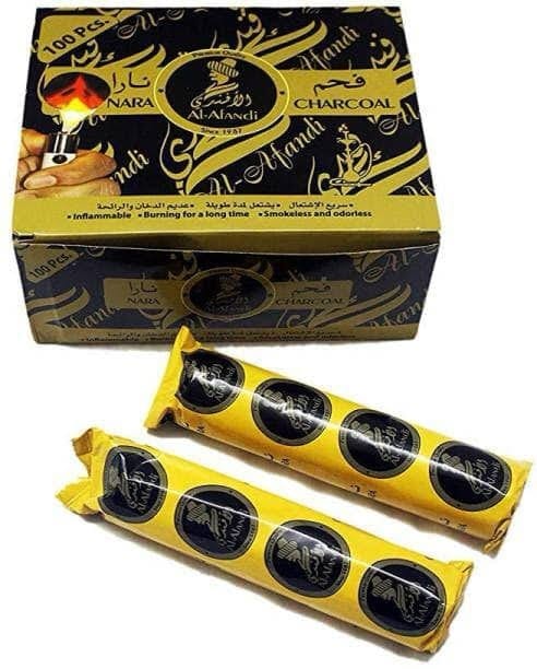 Al Afandi Nara Charcoal Magic Coal Charcoal Pack of 10 (100 COALS) - Image 2
